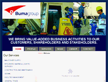 Tablet Screenshot of bumagroup.com